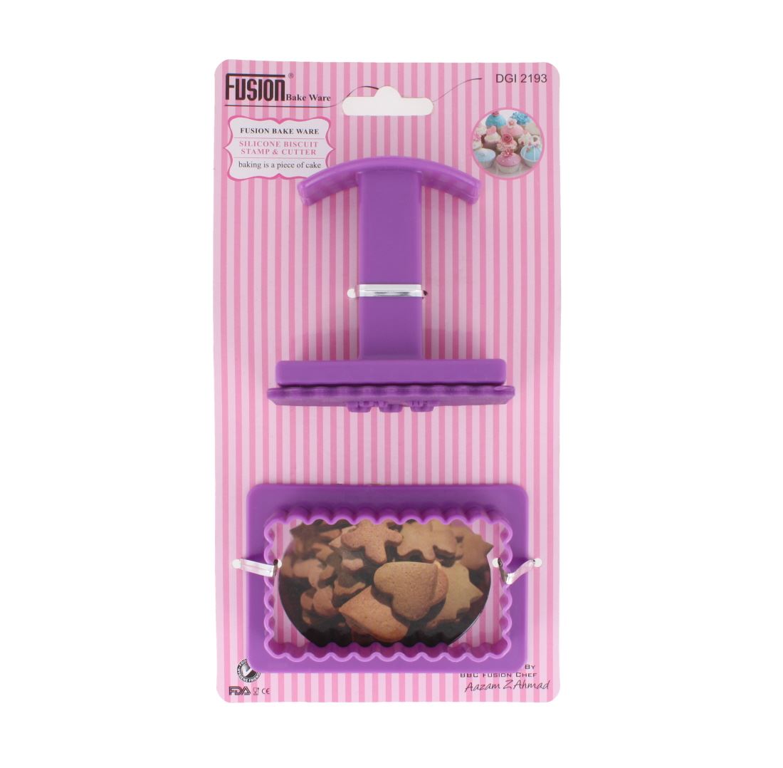 SILICONE BISCUIT STAMP & CUTTER SET