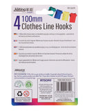 4PCS  CLOTHES LINE HOOKS 100MM