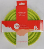 PET BUDDIES PET COLLAPSIBLE FEEDING BOWL GREEN 16CM X 9CM