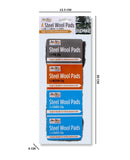 4 STEEL WOOL PADS 4 X 20G