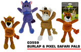 PET BUDDIES DOG BURPLAP & PIXEL SAFARI PALS TOY