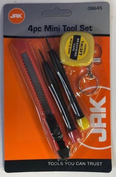 4 PIECE MINI TOOL SET
