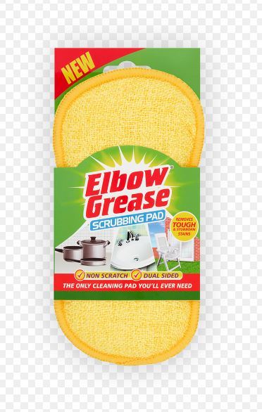 ELBOW GREASE SCRUBBING PAD 19.5 X 9 X 2CM