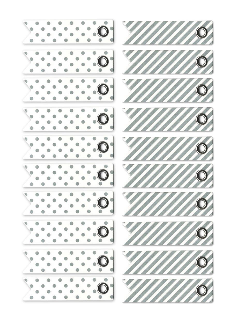20 PC TAG EMBELLISHMENTS CELEBRATION