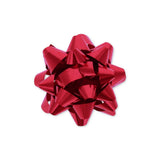 RED METALLIC SHINE GIFT BOW 6.3CM