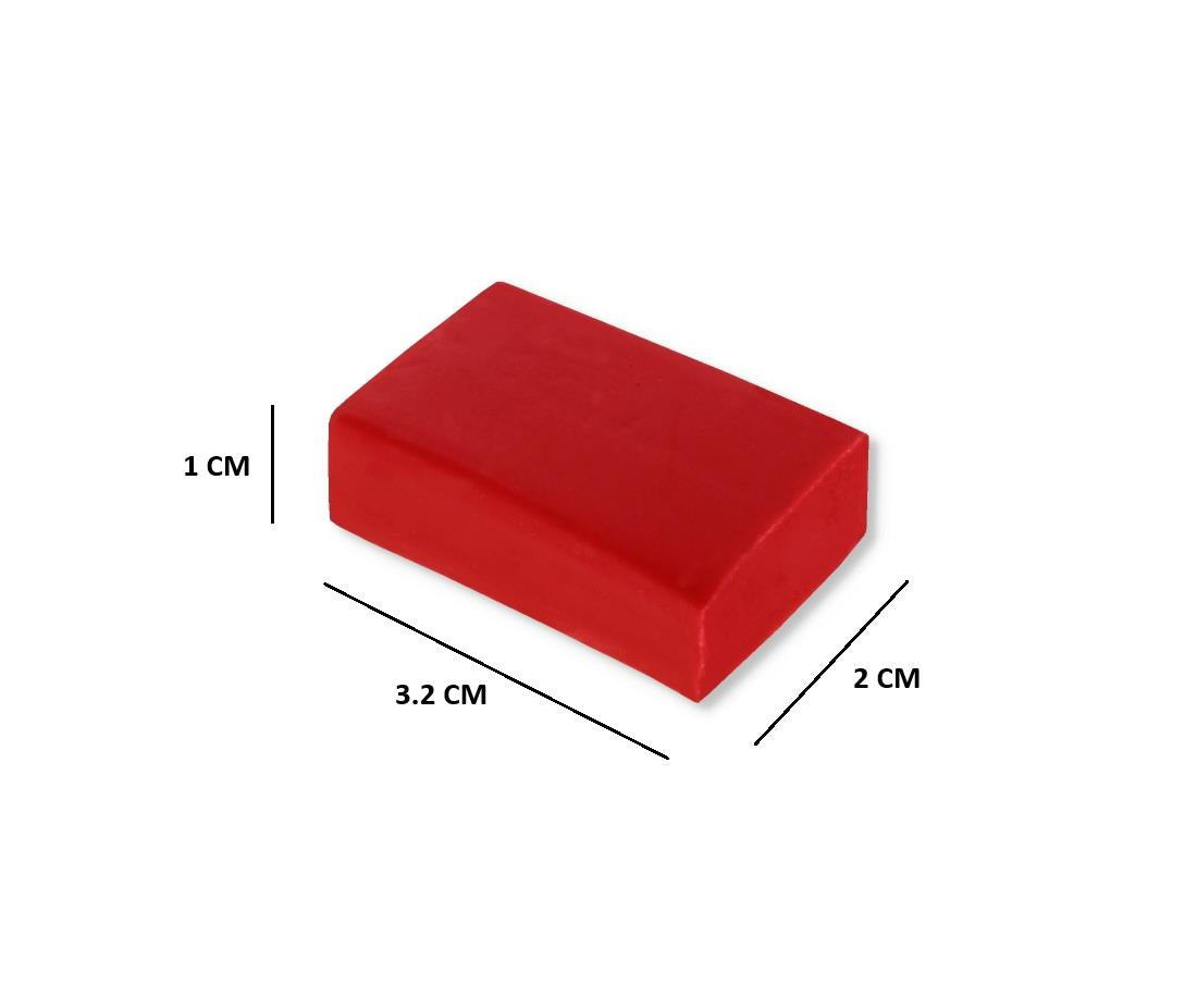 10PK RED ERASERS