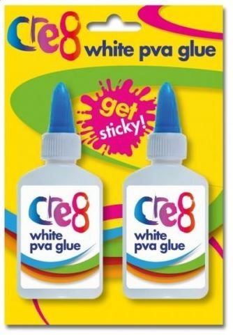 2PK 40ML CRE8 WASHABLE ARTS & CRAFTS PVA GLUE