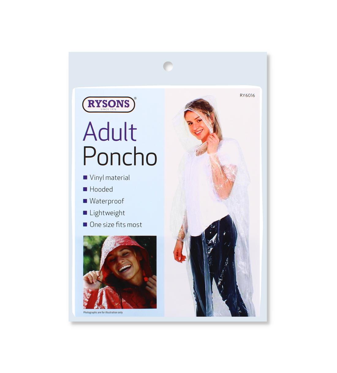 ADULT RAIN PONCHO