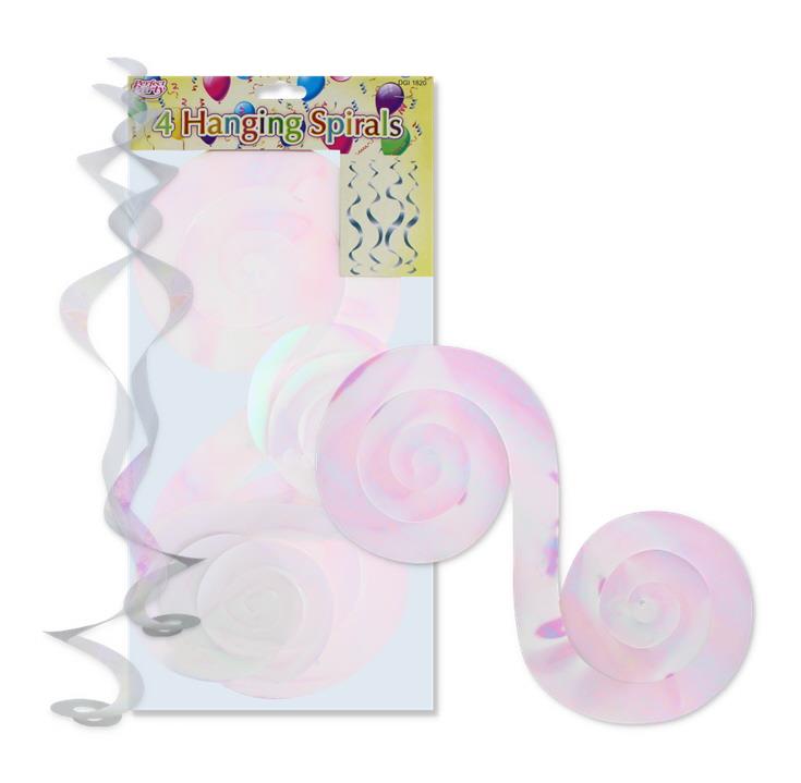 4 HANGING SPIRALS