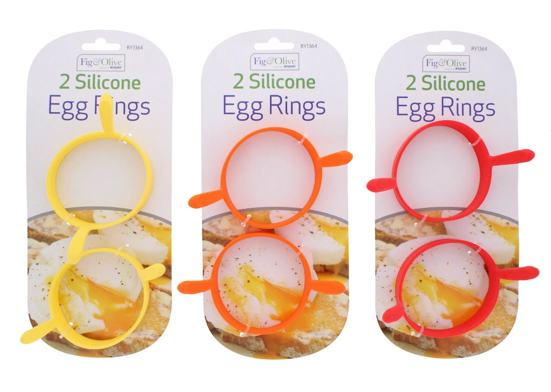 Rysons Assorted Silicone Egg Rings 2 Pack