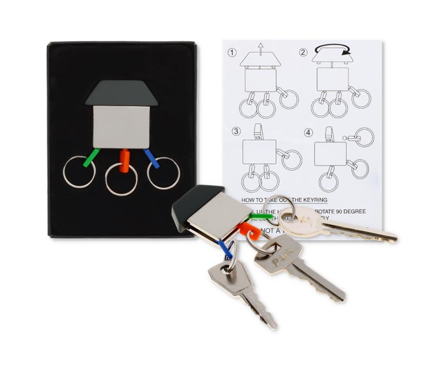 HOUSE SHAPED KEYRING