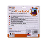 22PK PICTURE HOOK SET W/NAILS