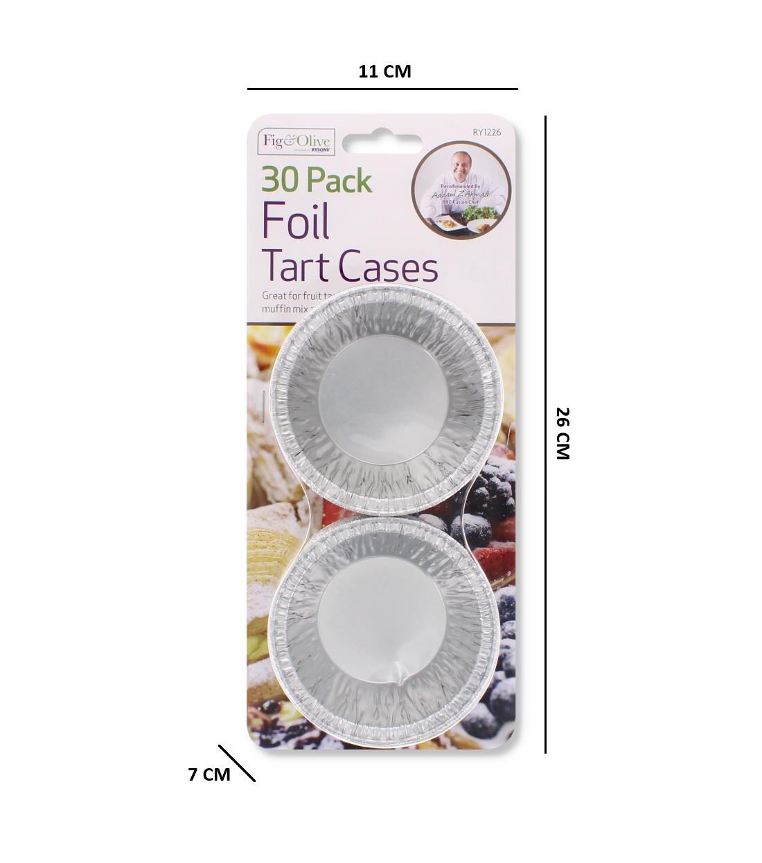 30PK FOIL TART CASES