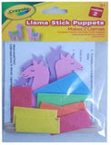 ASSORTED CRAYOLA LLAMA STICK PUPPETS KIT