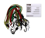 ASSORTED SIZE BUNGEE CORD W/FASTENING HOOKS