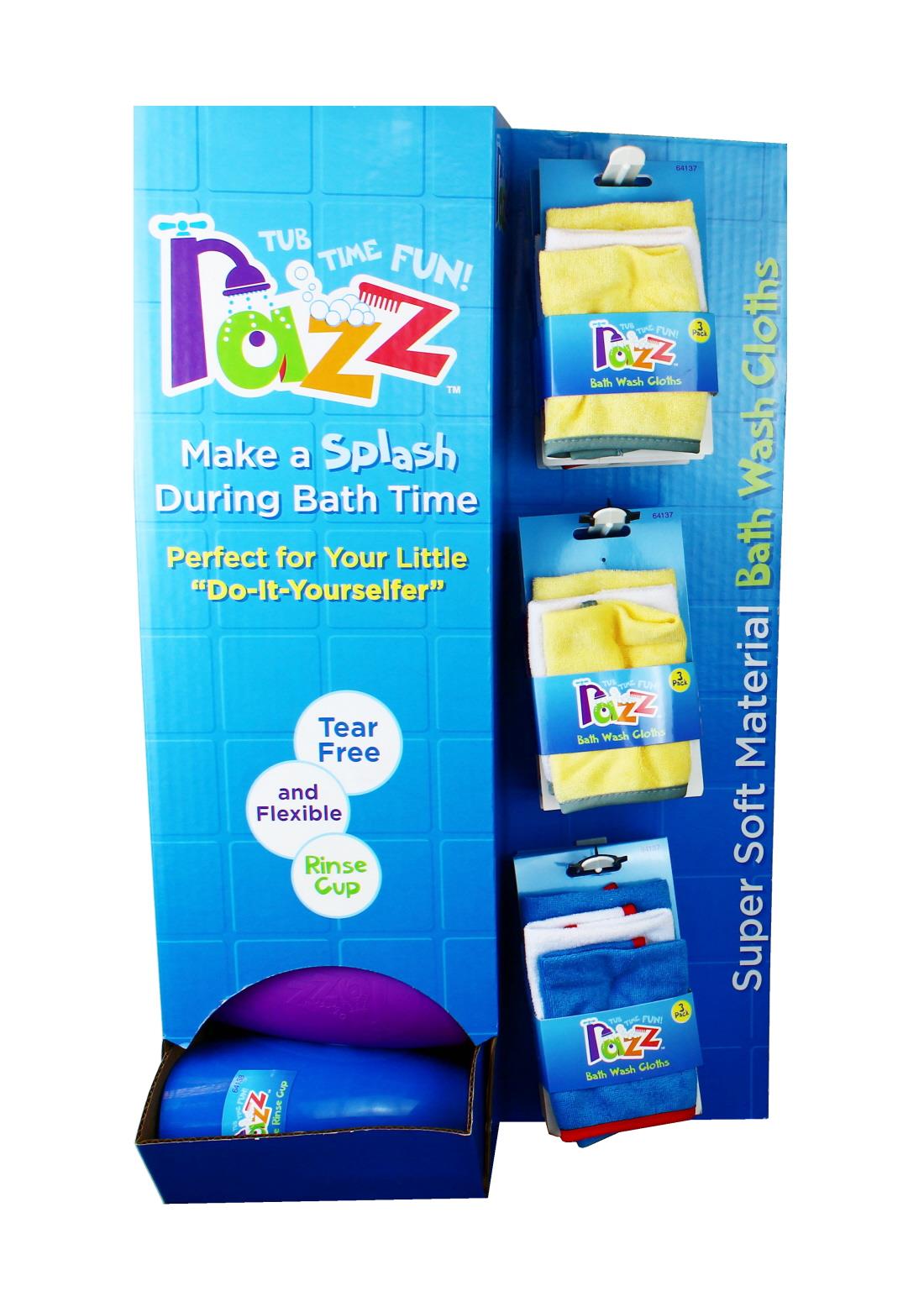 3PK ASSORTED WASH CLOTHS & FLEXI CUP