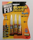3PK MAXI LIQUID SUPER GLUE