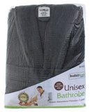 COTTON BATH ROBE UNISEX GREY