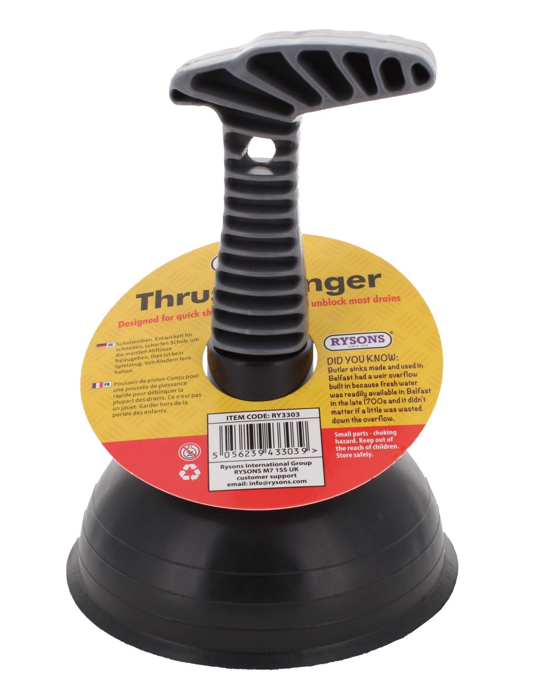 MINI PLASTIC SINK PLUNGER