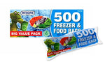 500 FOOD & FREEZER BAGS ROLL
