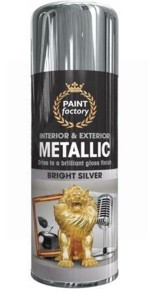 400ML INTERIOR & EXTERIOR METALLIC SPRAY SILVER