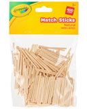 400PK CRAYOLA NATURAL MATCH STICKS
