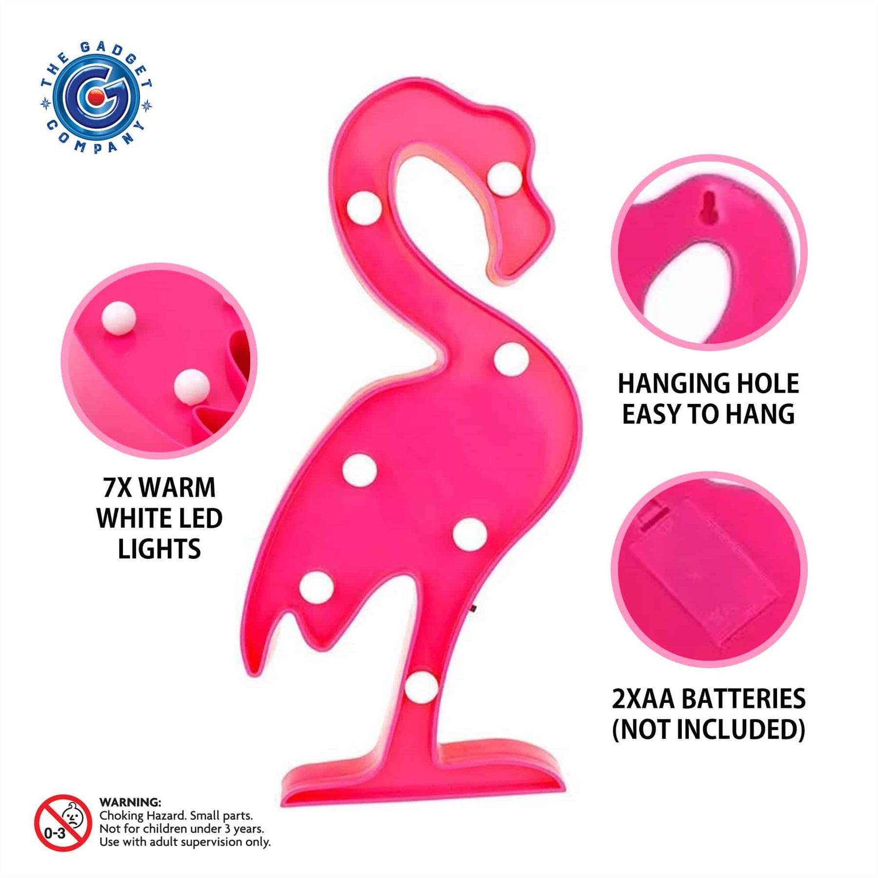 LIGHT UP LED FLAMINGO